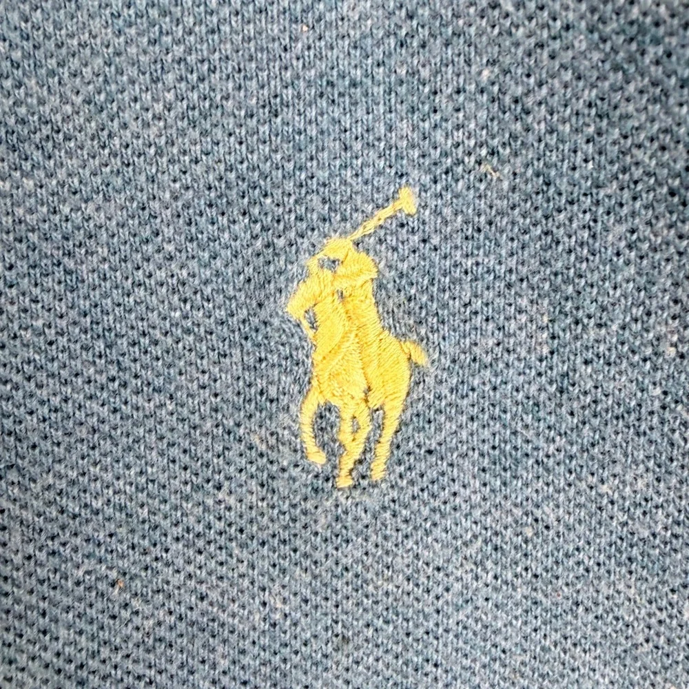 Polo Ralph Lauren Heather Blue Short Sleeve Cotton Polo Shirt Pony Logo Mens XLT